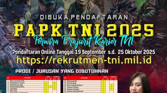 Perwira Prajurit Karier TNI 2025: Rekrutmen, Persyaratan, dan Prospek Karier